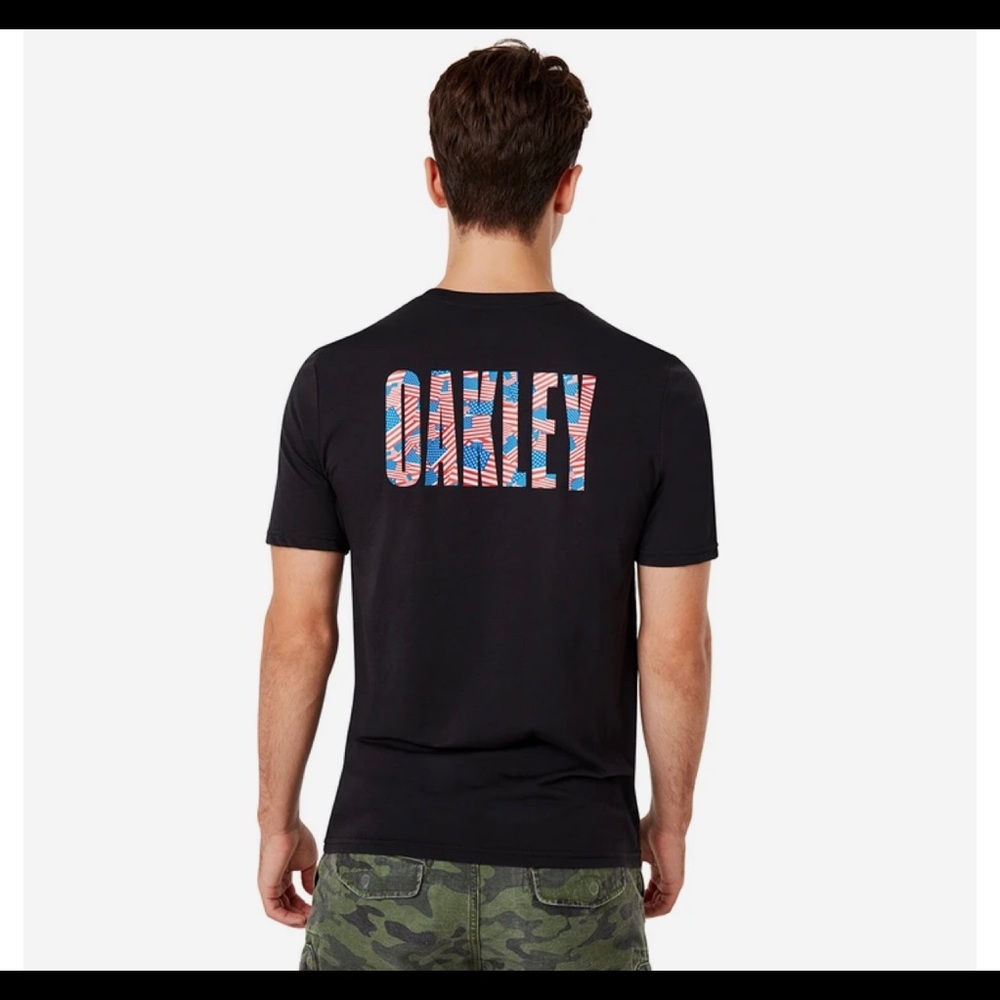 Oakley Men’s USA Tee Blackout T-Shirt sz XL